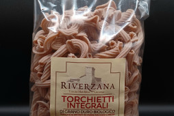 TORCHIETTI INTEGRALI DI GRANO DURO BIOLOGICO RIVERZANA 500 GR TORCHIETTI INTEGRALI DI GRANO DURO BIOLOGICO RIVERZANA 500 GR
