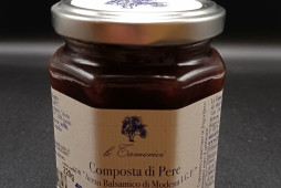 COMPOSTA di Pere con Aceto Balsamico di Modena IGP 220 gr COMPOSTA di Pere con Aceto Balsamico di Modena IGP 220 gr