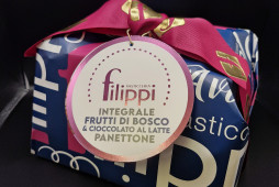 PANETTONE INTEGRALE FRUTTI DI BOSCO E CIOCCOLATO AL LATTE PANETTONE INTEGRALE FRUTTI DI BOSCO E CIOCCOLATO AL LATTE