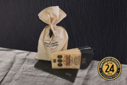 SACCHETTO IN STOFFA con COLTELLINO Parmigiano Reggiano - Stagionatura 24 MESI - 1kg